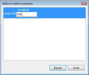 Zadání PIN do Impressu v počítači