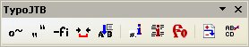 Panel nástrojov TypoJTB