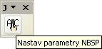 Panel nástrojov „JP Nastav NBSP“