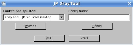 Pracovné okno „JP XrayTool“