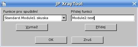 Pridanie funkcie z knižnice „Standard“, modulu „Module2“