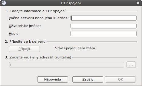 Nastavení FTP