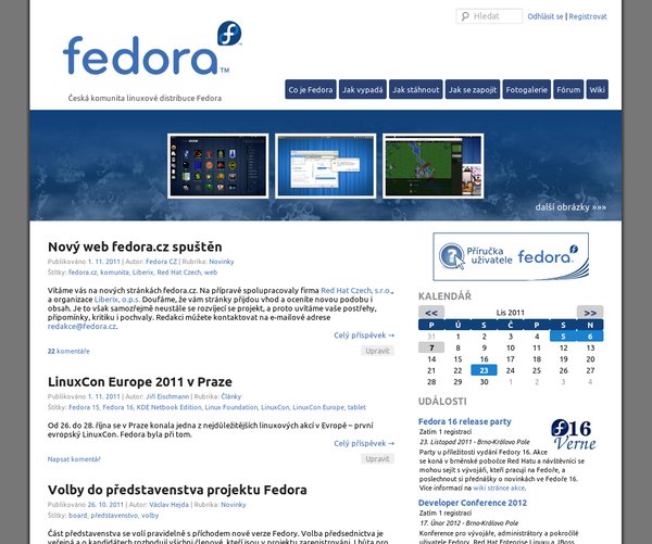 Web fedora.cz