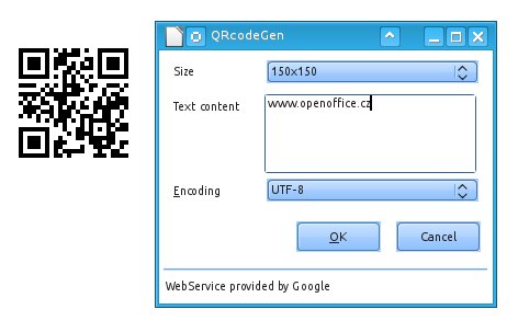 Vygenerovaný QR kód pro www.openoffice.cz﻿﻿﻿