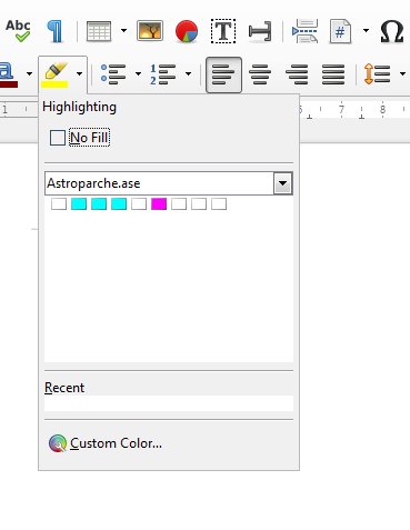 Paleta Adobe Swatch Exchange vybraná k použití při volbě barev