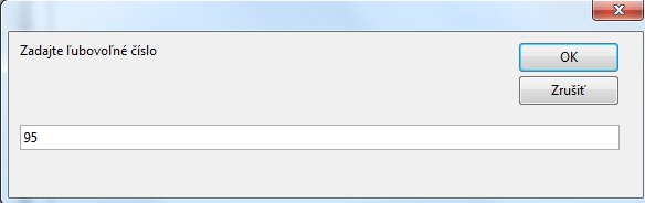 Napíšeme ľubovoľné číslo
