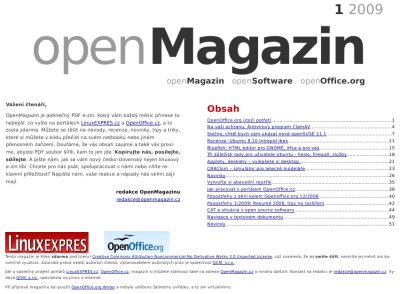 openMagazin 1/2009