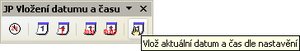 Panel nástrojov „JP Vloženie dátumu a času“