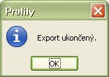 Oznam o ukončení exportu profilov
