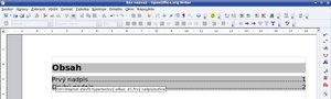 Hypertextový obsah v prostredí OpenOffice.org