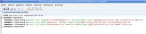 Vytvorenie súboru manifest.xml