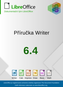 Přední strana obálky českého překladu Příručky Writer 6.4