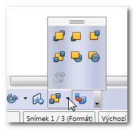 Aktivace panelu Umístění