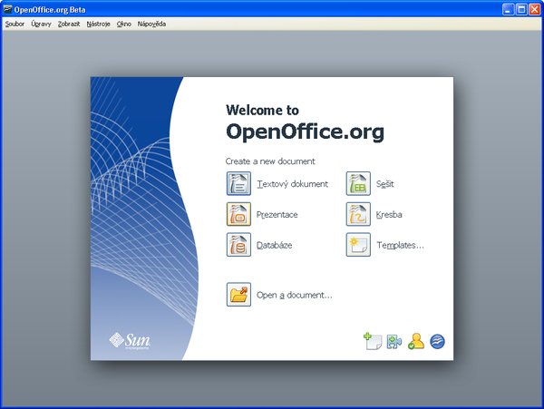Štartovacie centrum OpenOffice.org 3.0