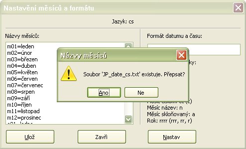 Pokus o prepísanie definície českých názvov mesiacov