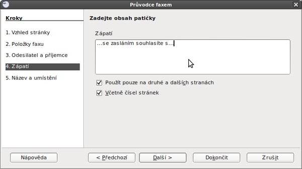 Zápatí