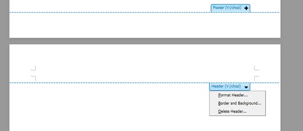 Nová podoba záhlaví/zápatí a možnost přímého formátování určitě potěší všechny uživatele