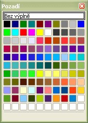 Štandardná možnosť OpenOffice.org pre výber farby