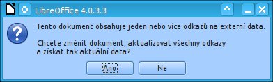 Možnost aktualizace přílohy hlavního dokumentu již při jeho vytvoření 