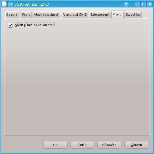 Vkládání písem do dokumentů v LibreOffice