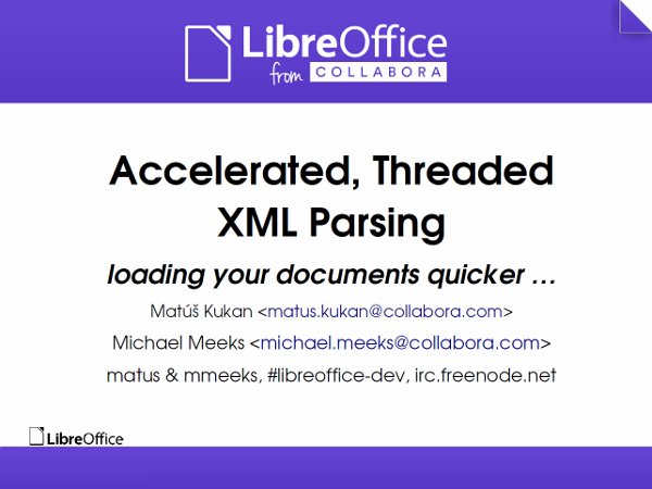 Akcelerované vláknové parsování XML (M. Kukan, M. Meeks)