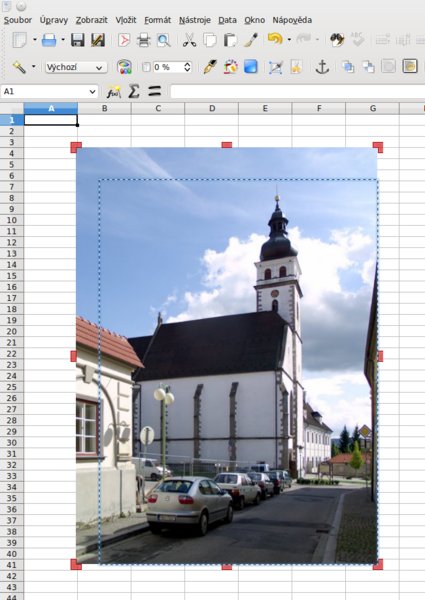 Oříznutí obrázku v programu Calc