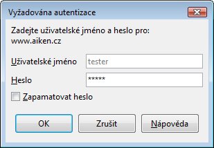 Dotaz na heslo při připojování