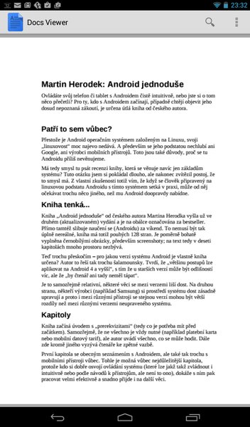 Zobrazení textového dokumentu
