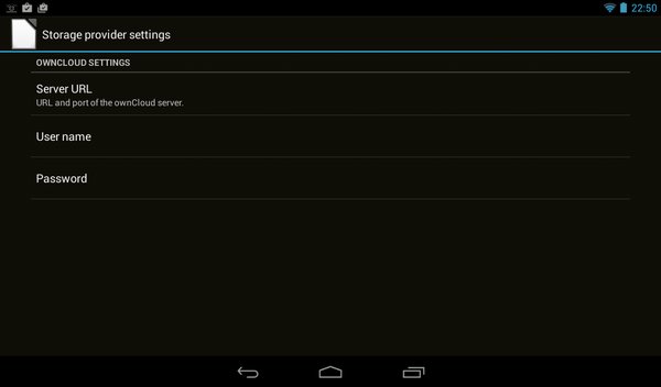 Nastavení přístupu k úložišti ownCloud v LibreOffice pro Android