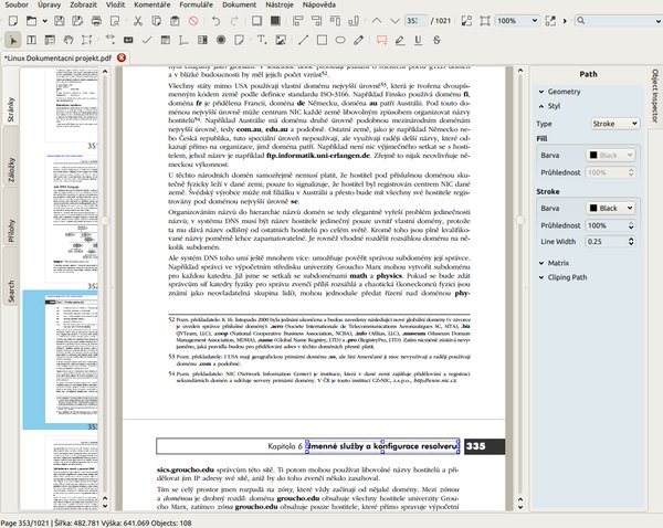 Prostředí programu Master PDF Editor