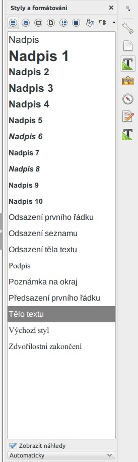 Zobrazení náhledů písem pomocí zaškrtávacího pole﻿