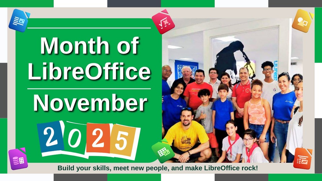 Banner letošní akce Listopad - měsíc LibreOffice
