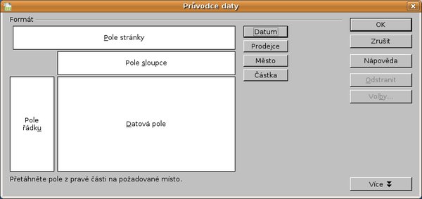 Okno Průvodce daty