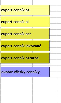 Tlačidlá pre export