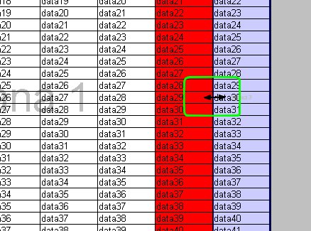 Tabuľka upravovaná v režime náhľad zalomenia stránky