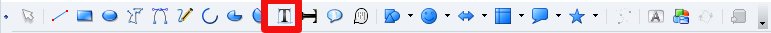 Na Panelu nástrojů Kreslení zvolte Text