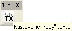 Panel nástrojov „JP Ruby text“