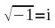 &p ^-1^ = i: