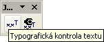 Panel nástrojov „JP Typografická kontrola textu“
