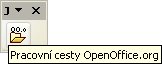 Panel nástrojov „JP Pracovné cesty OpenOffice.org“
