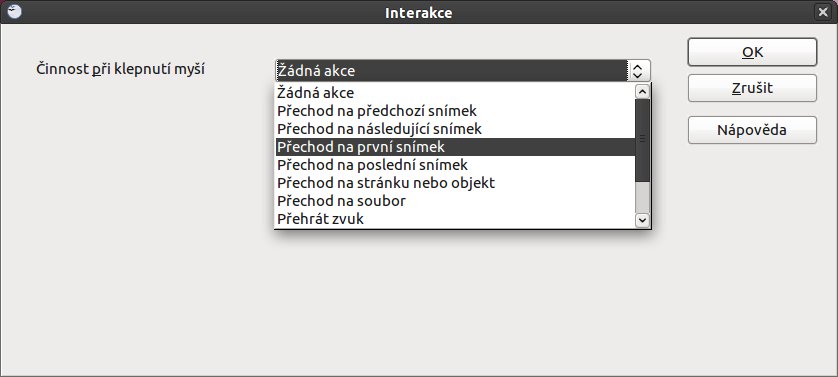 Interakce