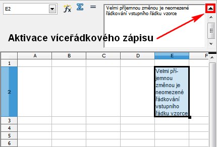 Možnost vidět více než jeden řádek u složitých zápisů vzorců je samozřejmě vítaným vylepšením