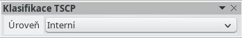 Tlačítková lišta Klasifikace TSCP v Calcu