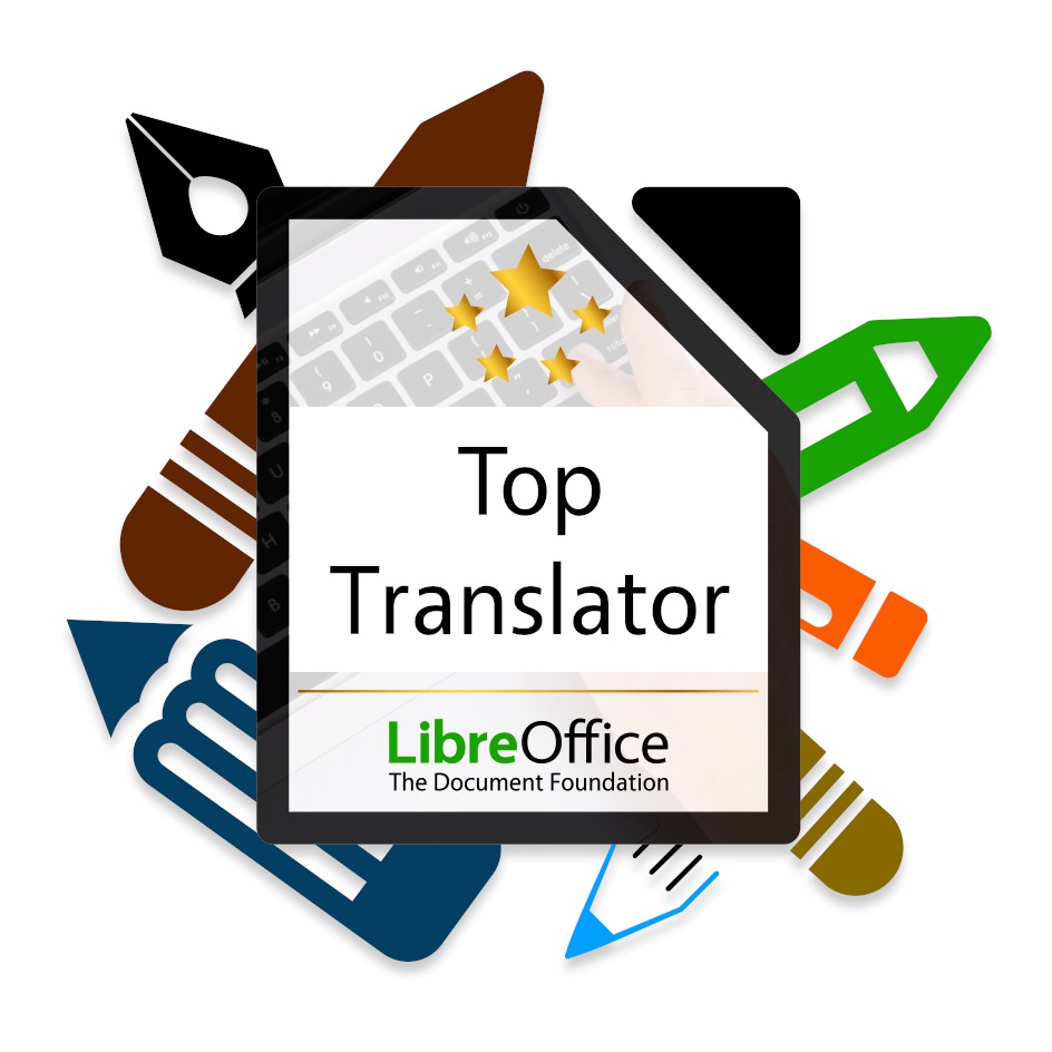 Logo akce Open Badges for LibreOffice contributors