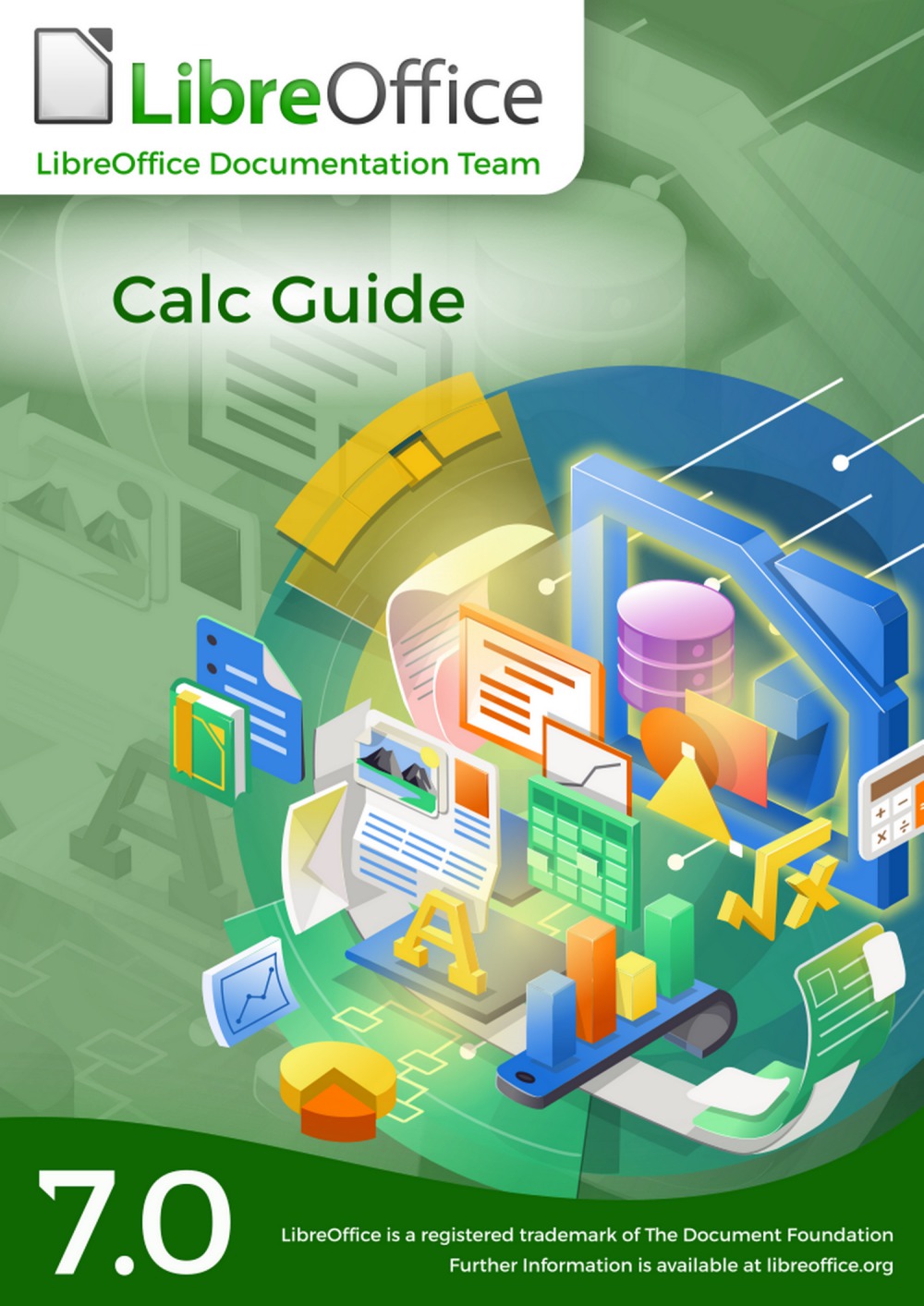 Obálka příručky LibreOffice Calc 7.0