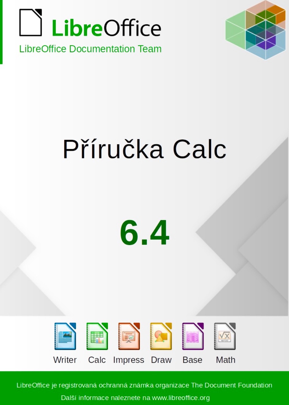 Obálka příručky LibreOffice Calc 6.4
