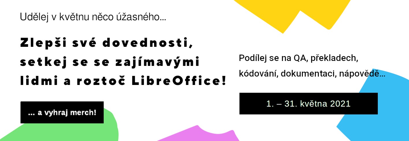 Banner akce Květen - měsíc LibreOffice