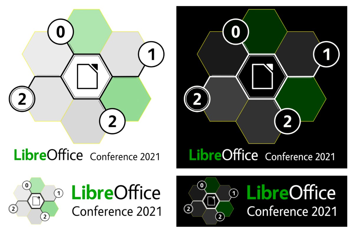 Vítězné logo konference LibreOffice 2021