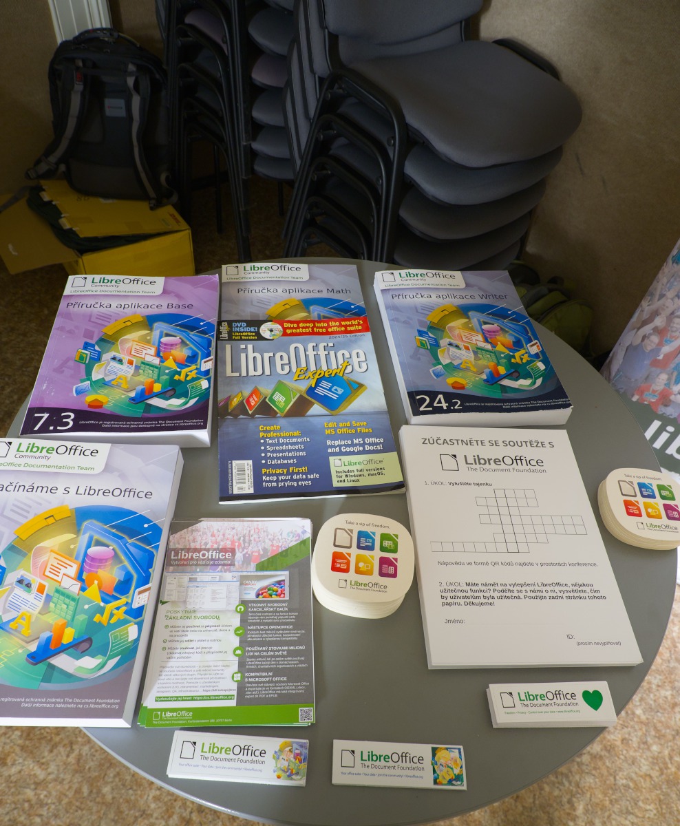 Stánek LibreOffice na konferenci InstallFest 2025