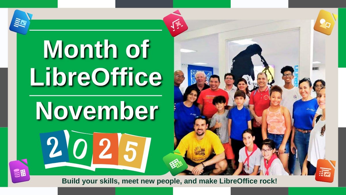 Banner letošní akce Listopad - měsíc LibreOffice